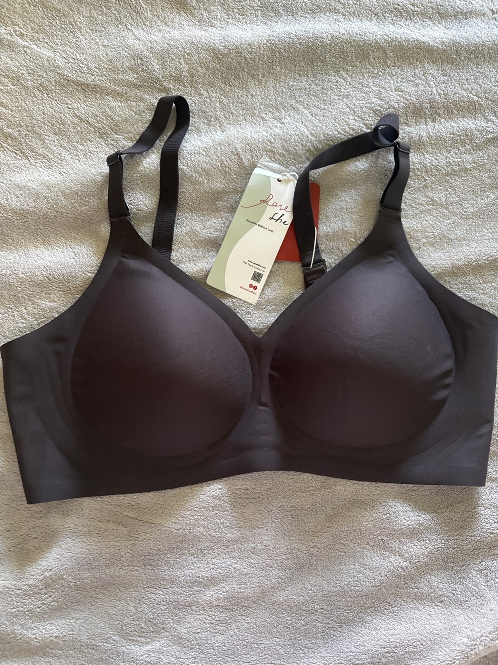 Wireless Moulded Bra in Dark Brown - Smooth Support